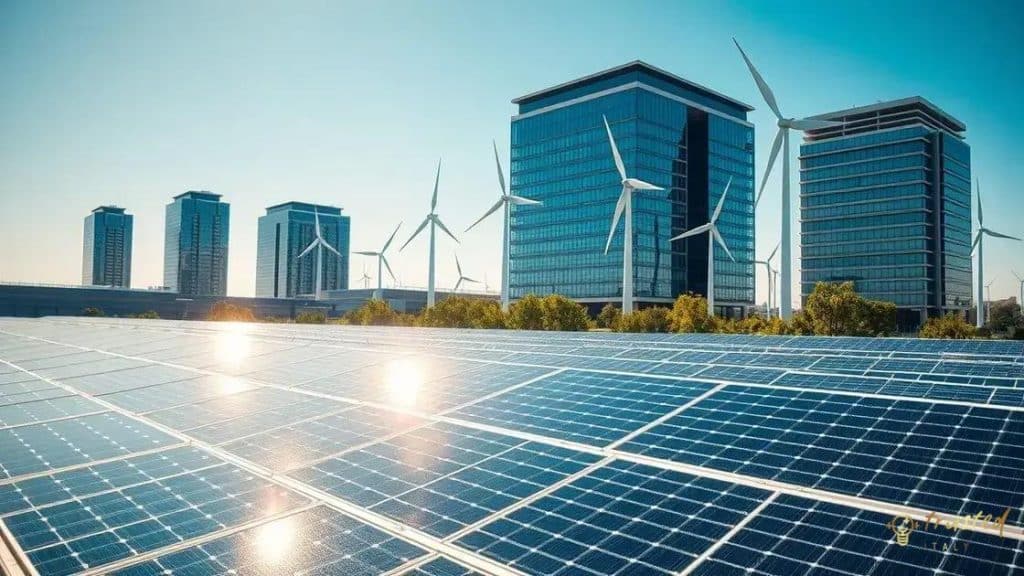 Increased investment in green energy by financial institutions